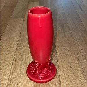 Fiestaware bud vase in Scarlet